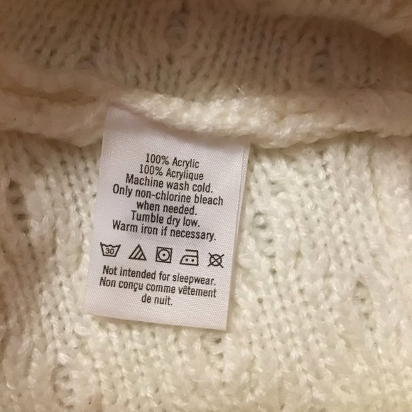 Janie and Jack Toddler Girl Sweater Cape Ivory - Picture 7 of 8